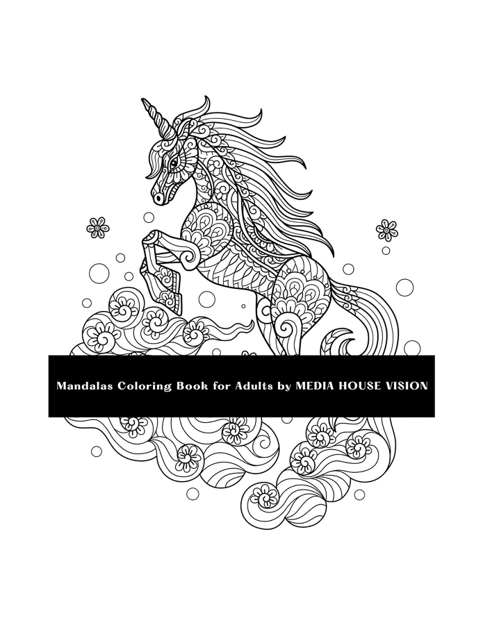 Mandalas Coloring Book for Adults - Media House Vision